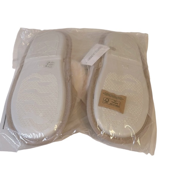 Chinese Laundry‎ Faux Fur Slippers Tan/Cream M/L - Picture 5 of 9